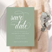 Cursieve scripttypografie save the date