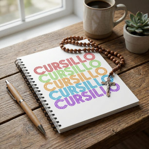 Cursillo Kleurrijke Gestapelde Regenboog DeColores Notitieboek