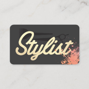 Cursive Glamour Stylist Lettertype Expressief Visitekaartje