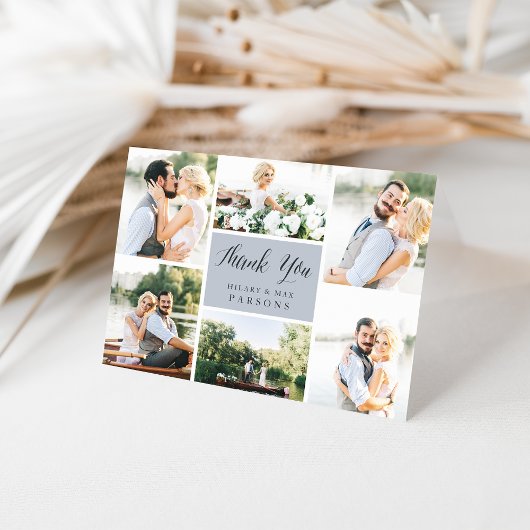 Cursive | Mariage Photo Collage Merci