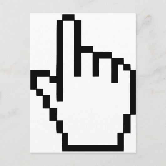 Cursor Klik op Handje Briefkaart (Voorkant)