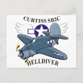 cursus sb2c helldiver briefkaart (Voorkant)