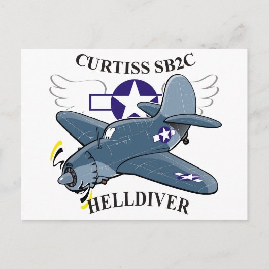 cursus sb2c helldiver briefkaart (Voorkant)