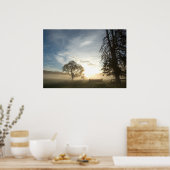 Cursus van het land over de ochtend poster (Keuken)