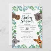 Curte Australian Criters Baby shower Invitation (Devant)