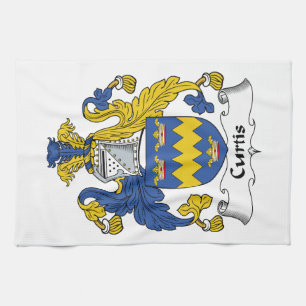 Curtis Family Crest Theedoek