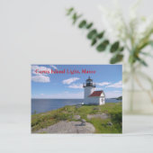 Curtis Island Light, carte postale du Maine (Debout devant)