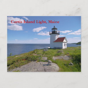 Curtis Island Light, Maine Briefkaart