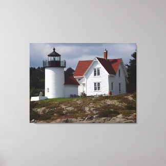 Curtis Island Lighthouse Canvas Afdruk