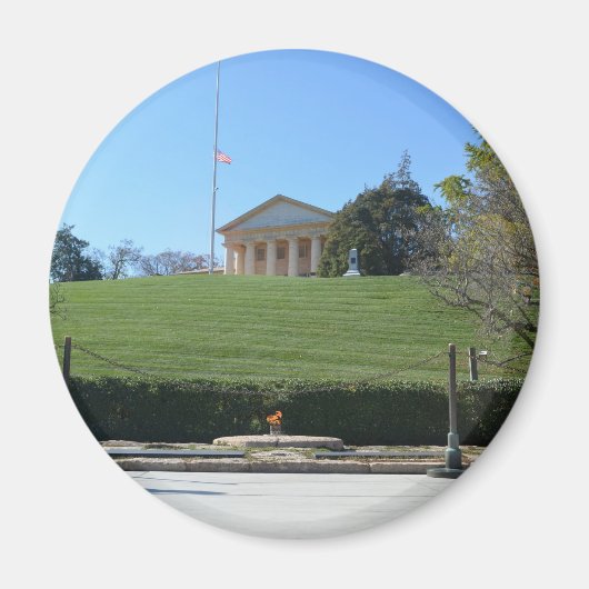 Curtis-Lee Mansion & JFK Flame Magneet (Voorkant)