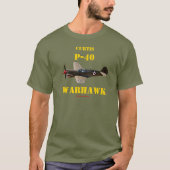 CURTIS P-40 WARAWK T-SHIRT (Voorkant)