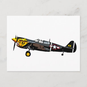 Curtis P-40K Warhawk Briefkaart
