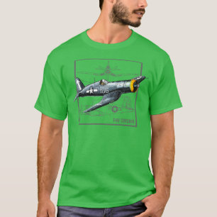 Curtiss F4U Corsair WW2 gevechtsvliegtuig T-shirt