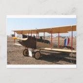 Curtiss Jenny Biplane Vliegtuig Briefkaart (Voorkant)