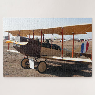 Curtiss Jenny Biplane Vliegtuig Legpuzzel