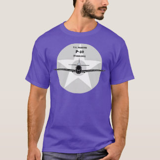 Curtiss P40 Warhawk WWII-jager T-shirt