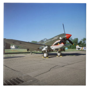 Curtiss P-40 Warhawk, op Minnesota CAF Airshow Tegeltje