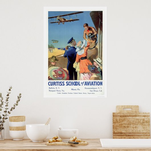 Curtiss School of Aviation (US02053) Poster (Keuken)