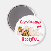 Curvacous en BootyFUL magnet Magneet (Voorkant / Achterkant)