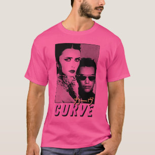 Curve 90S Retro esthetisch ontwerp T-shirt
