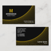 Curve - Amber op zwart Visitekaartje (Voorkant / Achterkant)