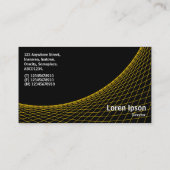 Curve - Amber op zwart Visitekaartje (Achterkant)
