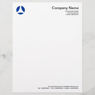 Curve Ball - Navy Blue Persoonlijk Briefhoofd