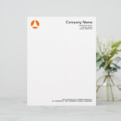 Curve Ball - Oranje Briefhoofd Ontwerp (Staand voorkant)