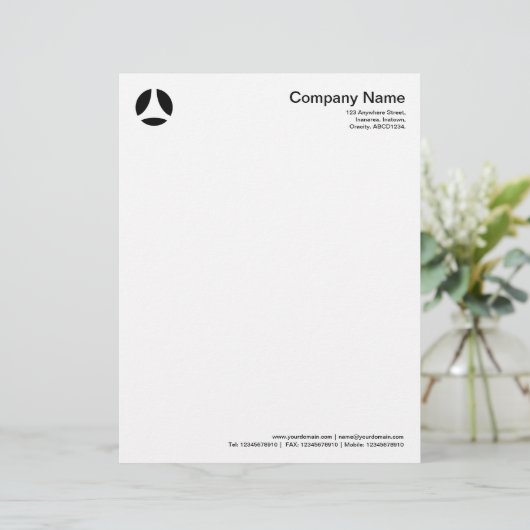 Curve Ball - zwart Custom Briefhoofd (Staand voorkant)