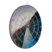 Curve op de weg dartbord (Voorkant Links)