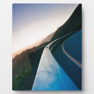 Curve op de weg fotoplaat