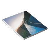 Curve op de weg notitieblok (Schuin)