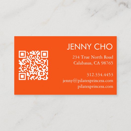 Curve Stripe Retro Abstract Minimaal Modern Sinaas Visitekaartje (Achterkant)