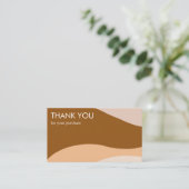 Curve Stripes Retro Minimalistische Moderne QR Cod Visitekaartje (Staand voorkant)