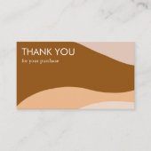 Curve Stripes Retro Minimalistische Moderne QR Cod Visitekaartje (Voorkant)