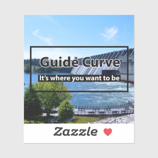 Curve van de gids - Het is waar u wilt zijn Sticker (Vel)