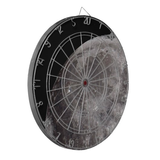 Curve van de Moon Astronomy Afbeelding Dart Board Dartbord (Voorkant Links)