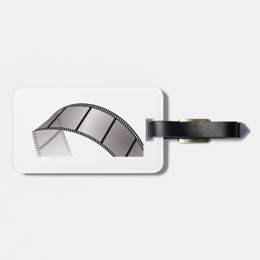 Curved Blank Film Strip Bagagelabel (Achterkant horizontaal)