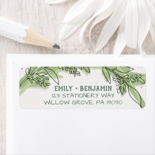 Curved Branches | Greenery Wedding Etiket (Insitu)