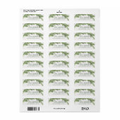 Curved Branches | Greenery Wedding Etiket (Full Sheet)