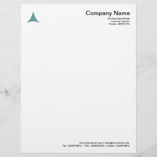 Curved driehoek - Ocean Green Briefhoofd