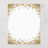 Curved Gold Glitter White Menu (Achterkant)