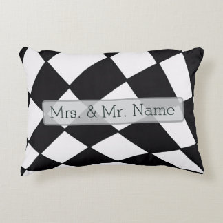 Curved Grid | Modern  Accent Kussen