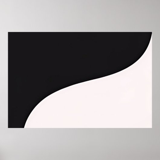 Curved Harmony - Minimalistische Arc Art Print (Voorkant)