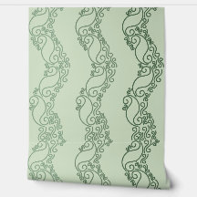 Curved Ombre Stripes - Green
