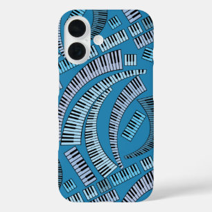 Curved Piano Keys iPhone 16 Hoesje