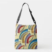 Curved Piano Keys Crossbody Tas (Achterkant)