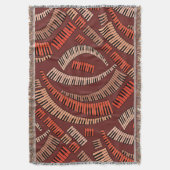 Curved Piano Keys Deken (Voorkant Verticaal)