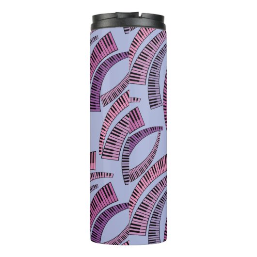 Curved Piano Keys Thermosbeker (Achterkant)