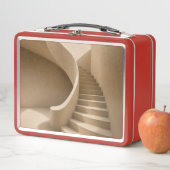 Curved Staircase Minimalist Beige Lunch Box (En situation)